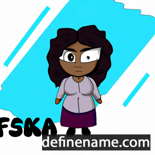 cartoon of the name Fasika