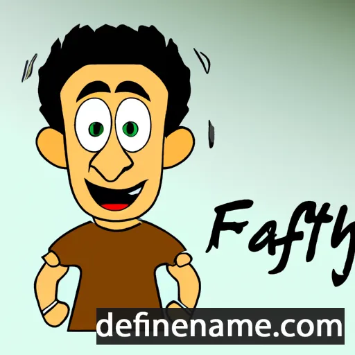 cartoon of the name Fathy