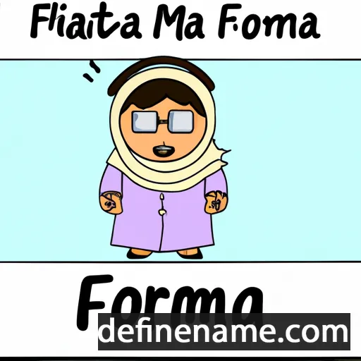 cartoon of the name Fatima Zohra