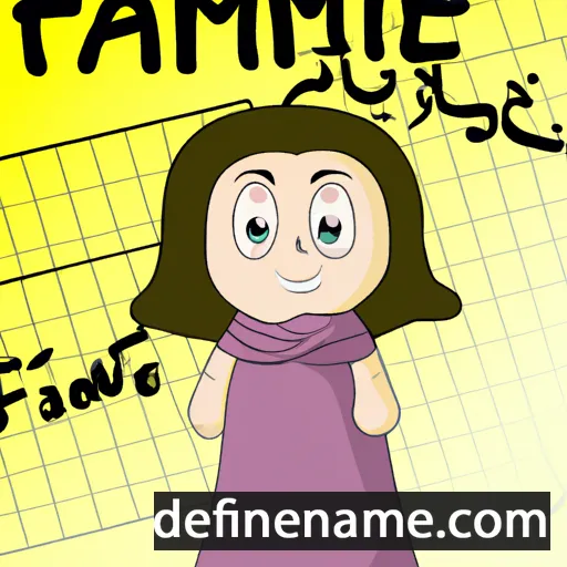 cartoon of the name Fatimæ