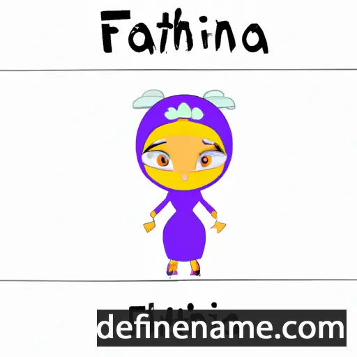 cartoon of the name Fatina