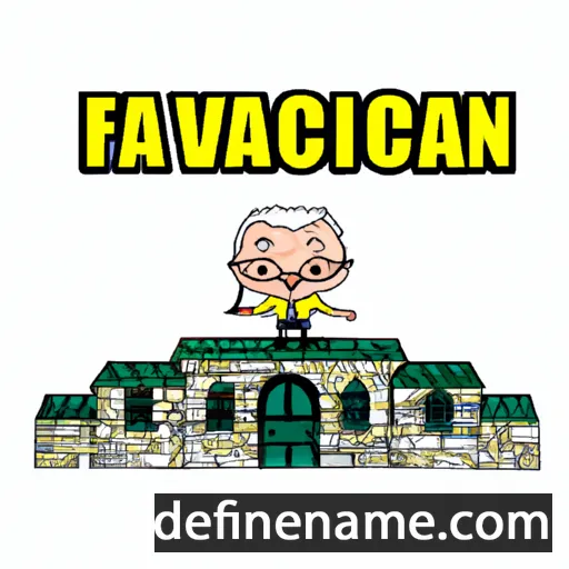 cartoon of the name Faucoen