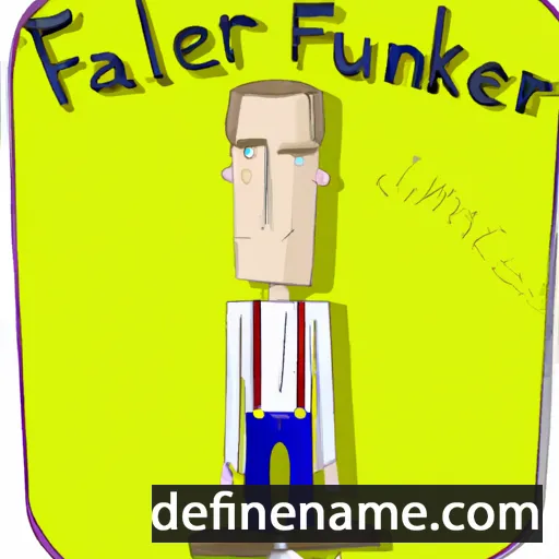 cartoon of the name Faulkner