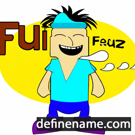 cartoon of the name Fauzi