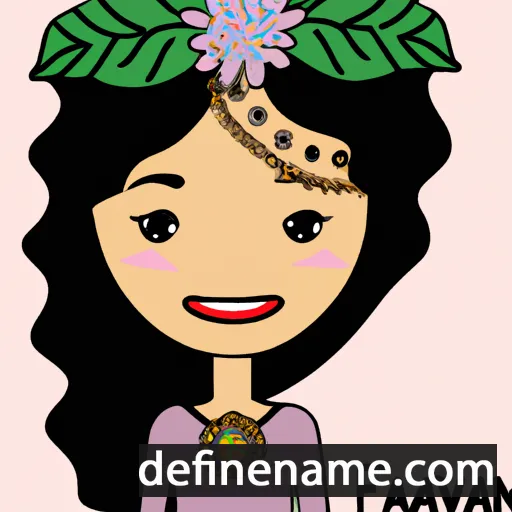 cartoon of the name Faviana