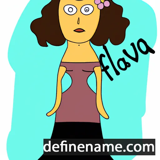 cartoon of the name Faviola