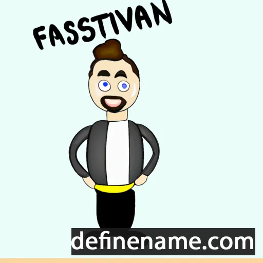 cartoon of the name Favstian