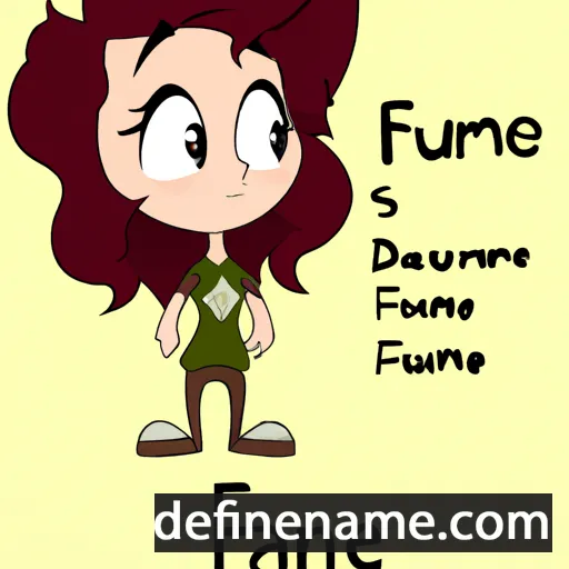 cartoon of the name Fawne