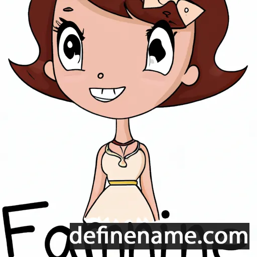 cartoon of the name Fawnie