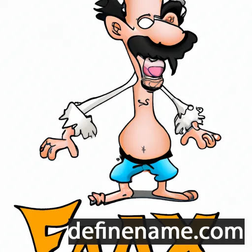 cartoon of the name Faxi