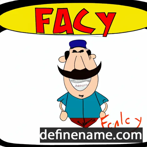 cartoon of the name Fayçal