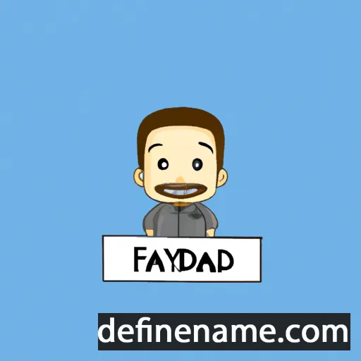 cartoon of the name Fayyad