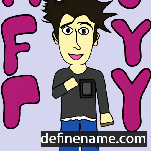 cartoon of the name Fayyaz