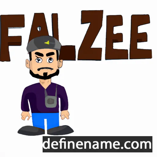 cartoon of the name Fazel