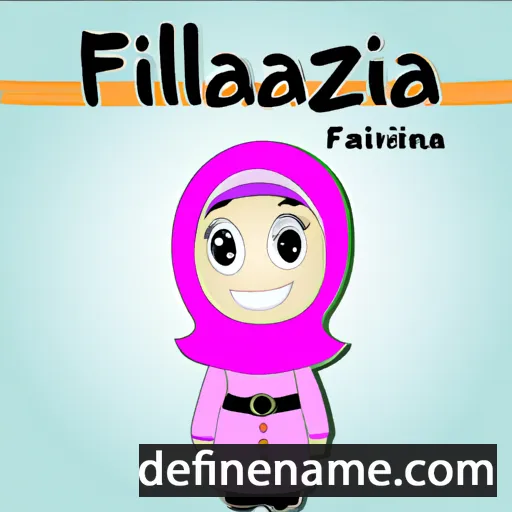 cartoon of the name Fazlina