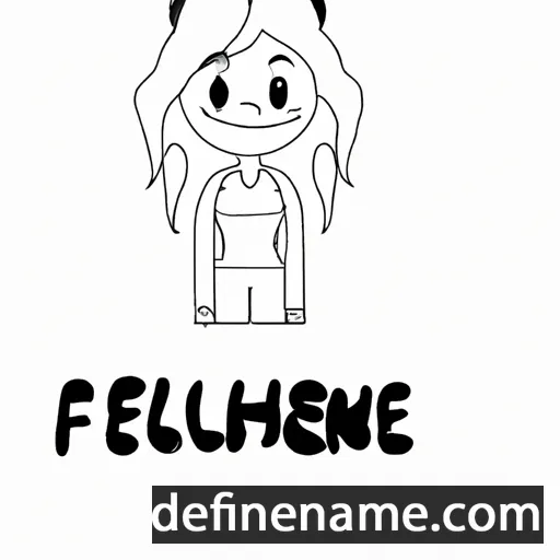 cartoon of the name Félixine