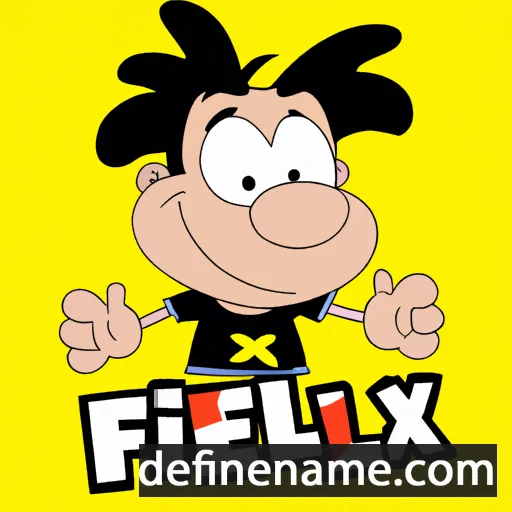 cartoon of the name Fèlix