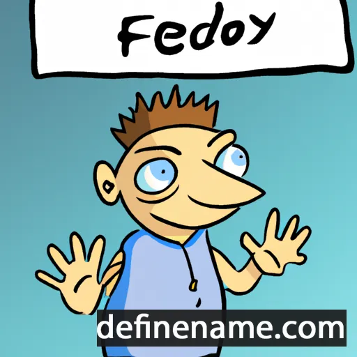 cartoon of the name Fedyr