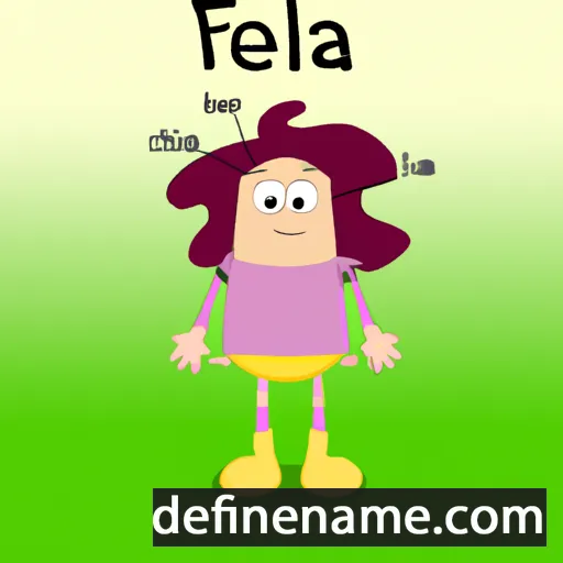 Feeʹla cartoon