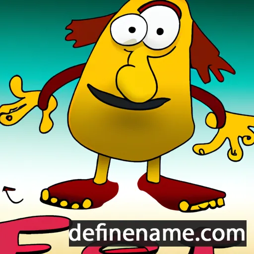 cartoon of the name Feetu