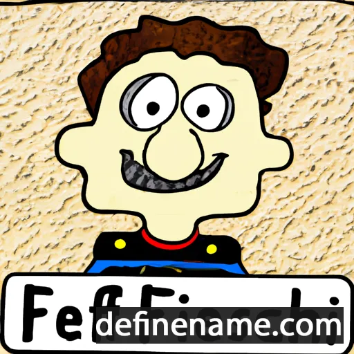 cartoon of the name Feibesch