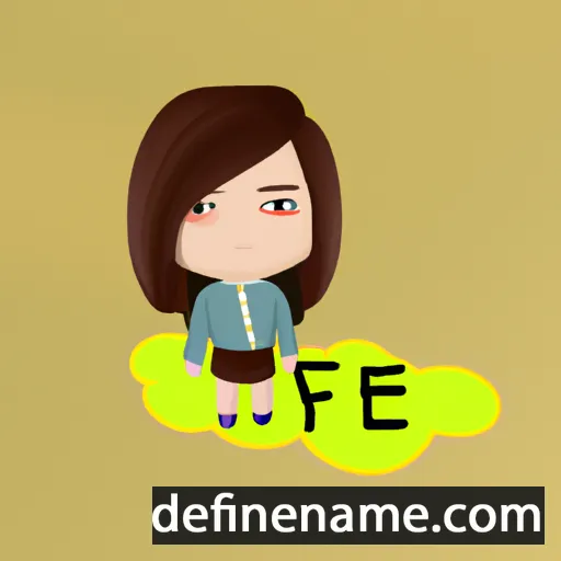 cartoon of the name Feifei