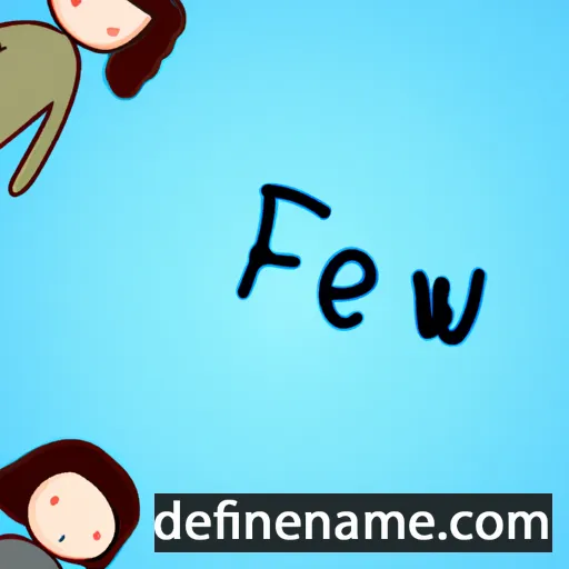 cartoon of the name Feiwen