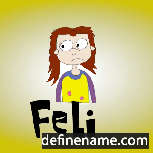 cartoon of the name Feli