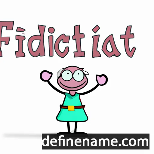 cartoon of the name Felicidat