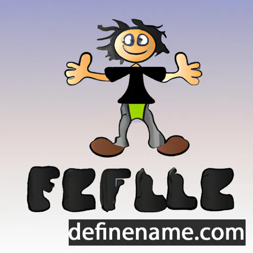 cartoon of the name Felikite