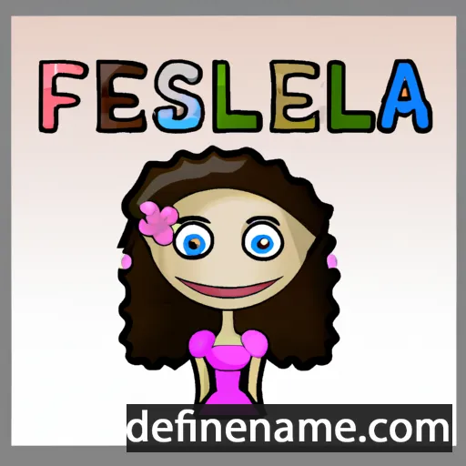 cartoon of the name Felissa