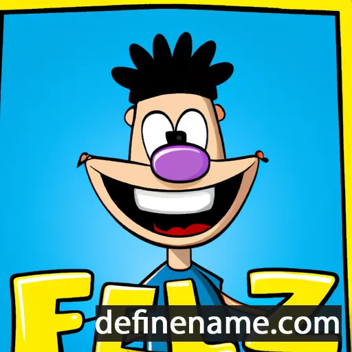 cartoon of the name Feliz