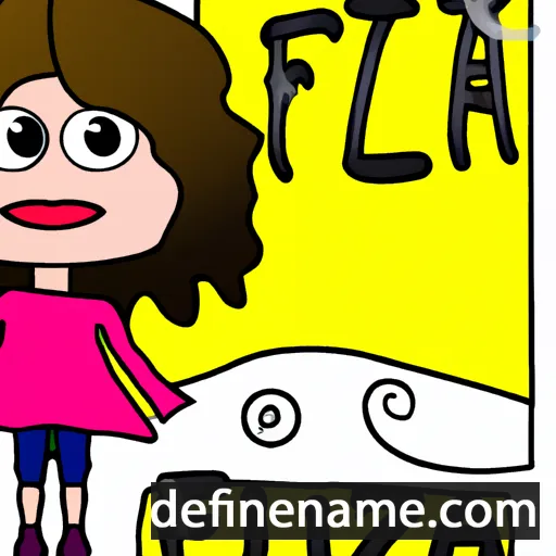 cartoon of the name Feliza