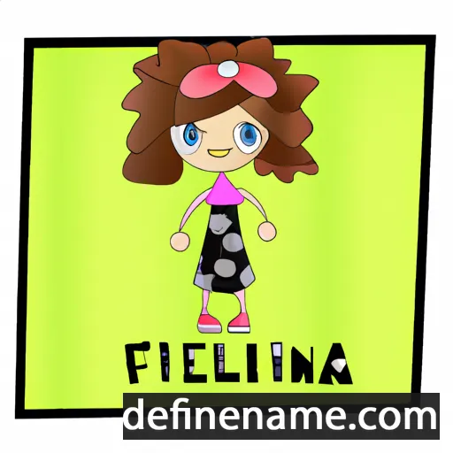 cartoon of the name Fellina