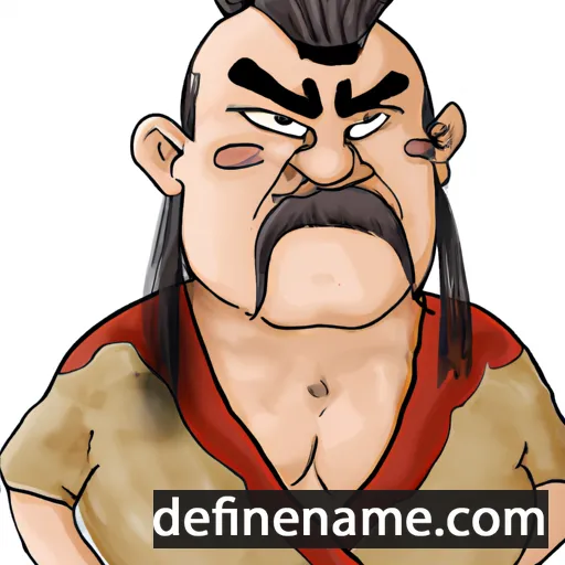 cartoon of the name Feng