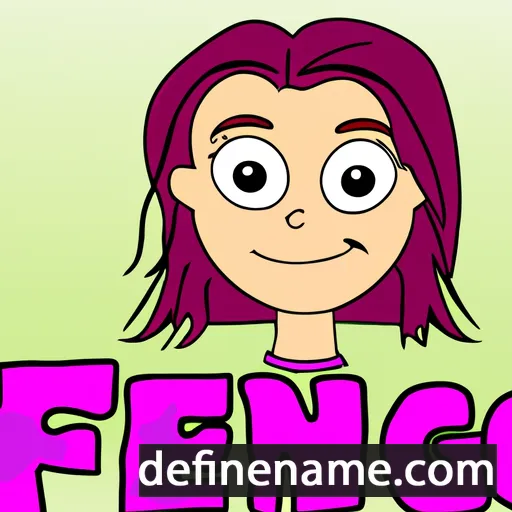 cartoon of the name Fenje