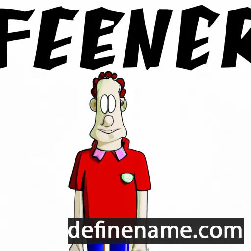 cartoon of the name Fenner