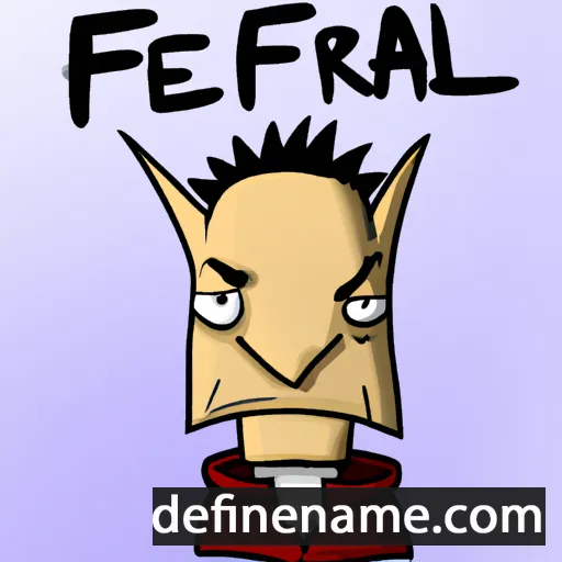 cartoon of the name Feral