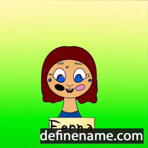 cartoon of the name Ferena