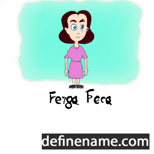 cartoon of the name Fergina