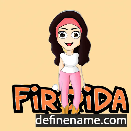 cartoon of the name Feridah