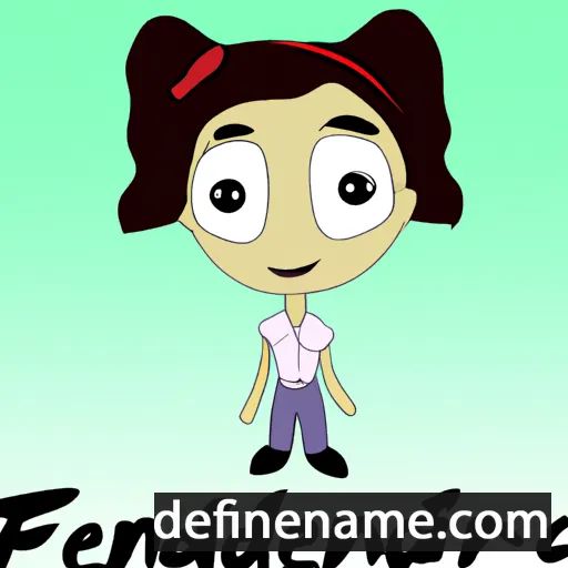 cartoon of the name Ferndena