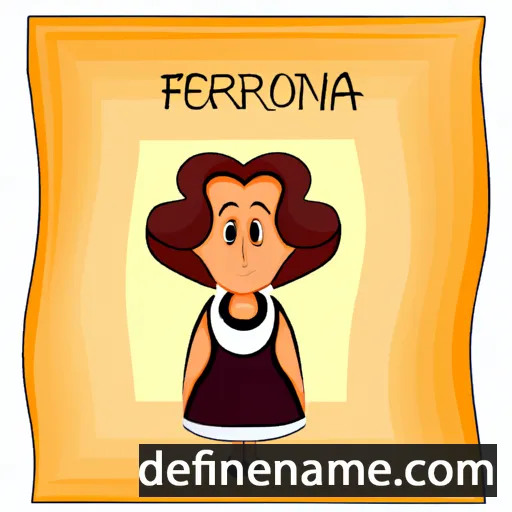 cartoon of the name Feronia