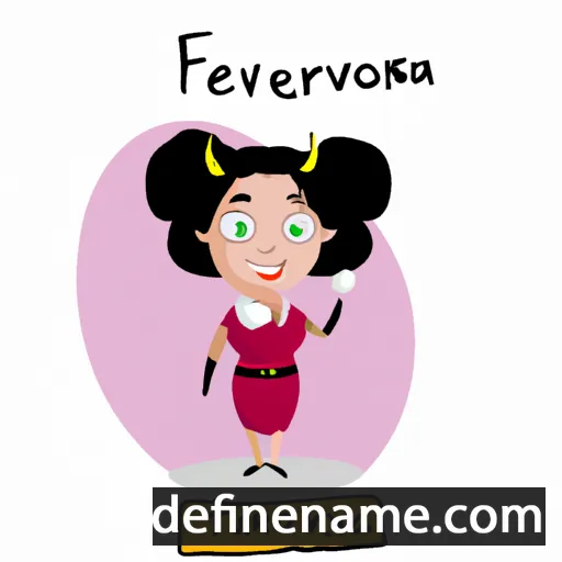 cartoon of the name Fevroniya