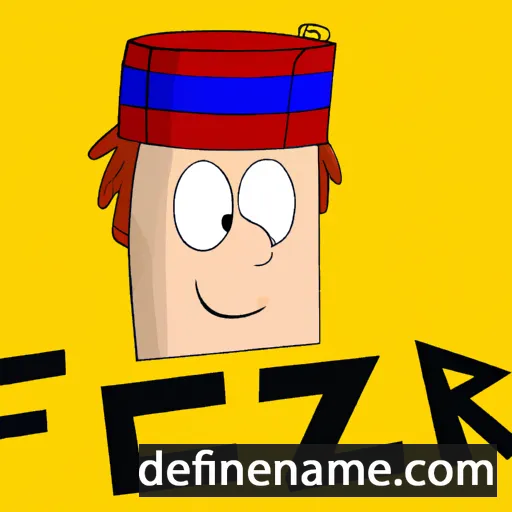 cartoon of the name Fez