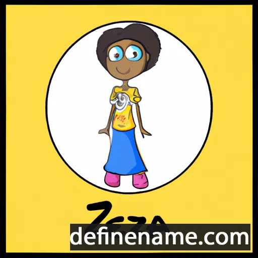 cartoon of the name Feza