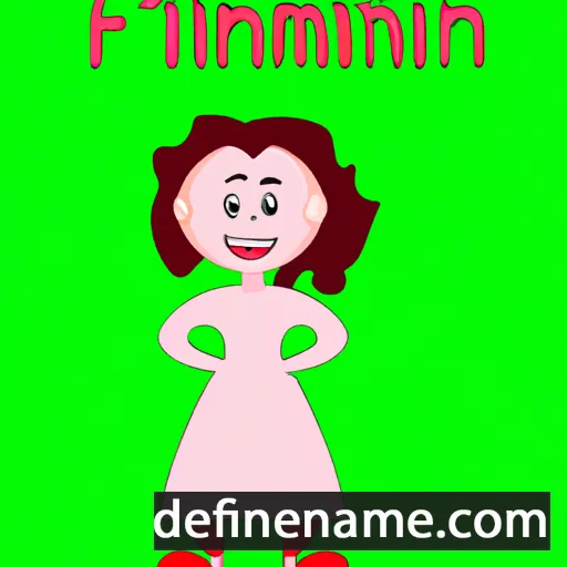 cartoon of the name Fíneamhain