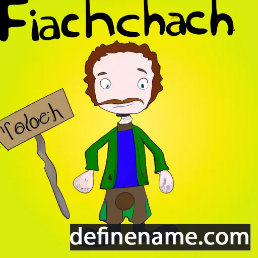 cartoon of the name Fiachadh