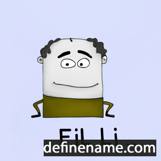 cartoon of the name Fil