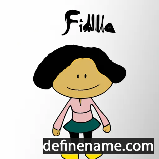 cartoon of the name Filadèlfa